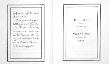 Signora Bodoni’s Discourse in Manuale Tipografico. Parma, 1818. Bridwell Library