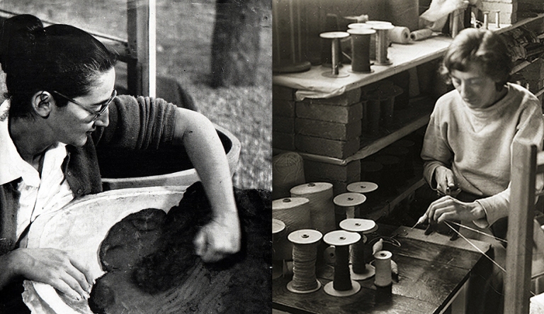 Karen Karnes and Anni Albers, the two artists known to have associated with both Black Mountain College and Penland School of Crafts.